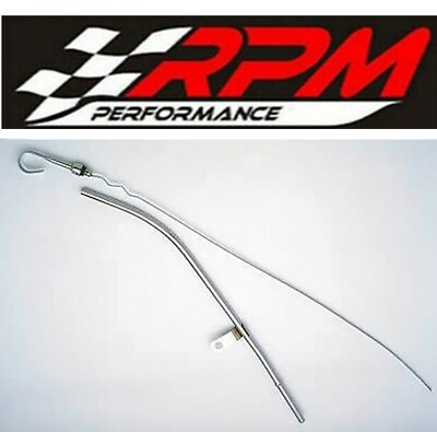 SB Chevy  SBC Chrome Steel Oil ENGINE DIPSTICK 80 & up PASSENGER SIDE 9420