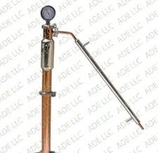 3" Copper and Stainless Reflux Column