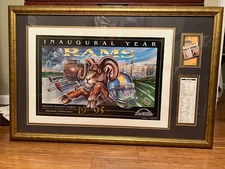 1995 Inaugural St Louis Rams Lithograph 