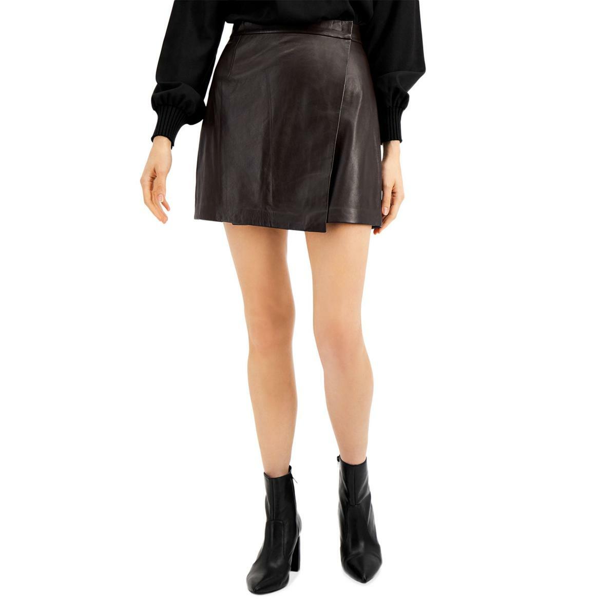 French Connection Womens Leather Wrap 