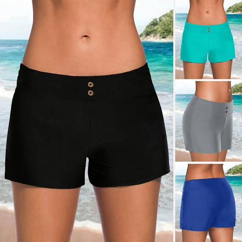Pantalones de bikini de natación de cintura alta para mujer Calzoncillos Boardshorts deportivos Pantalones cortos para niños - Imagen 2 de 21