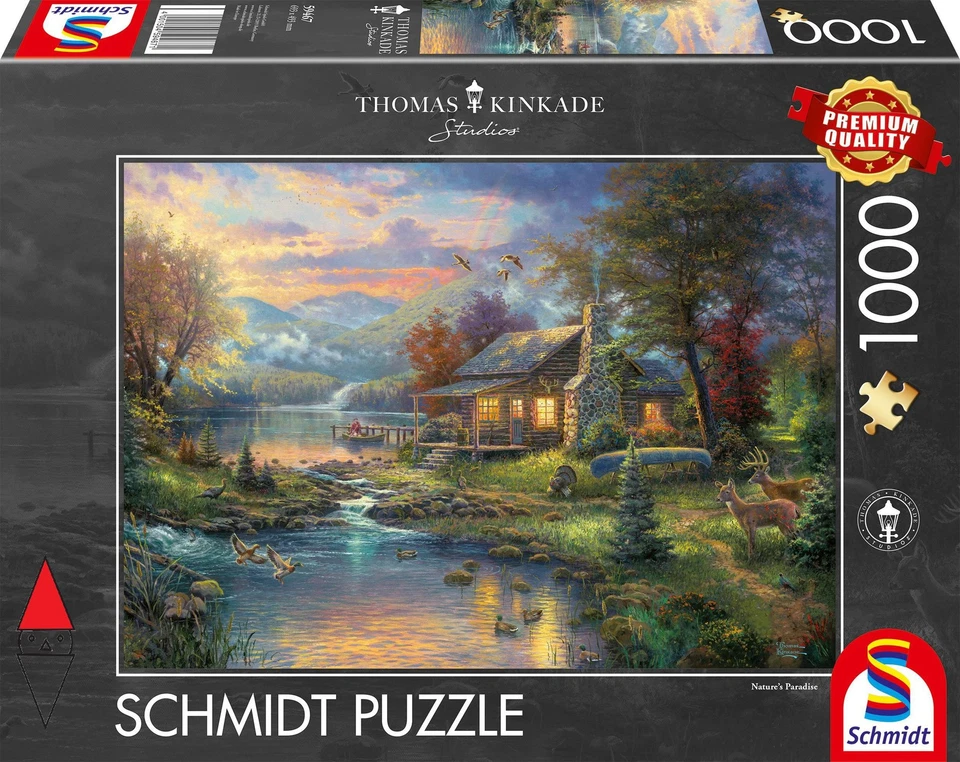 PUZZLE PAESAGGI SCHMIDT COTTAGES E CHALETS KINKADE NATURE S PARADISE 1000 PZ - Immagine 3 di 3