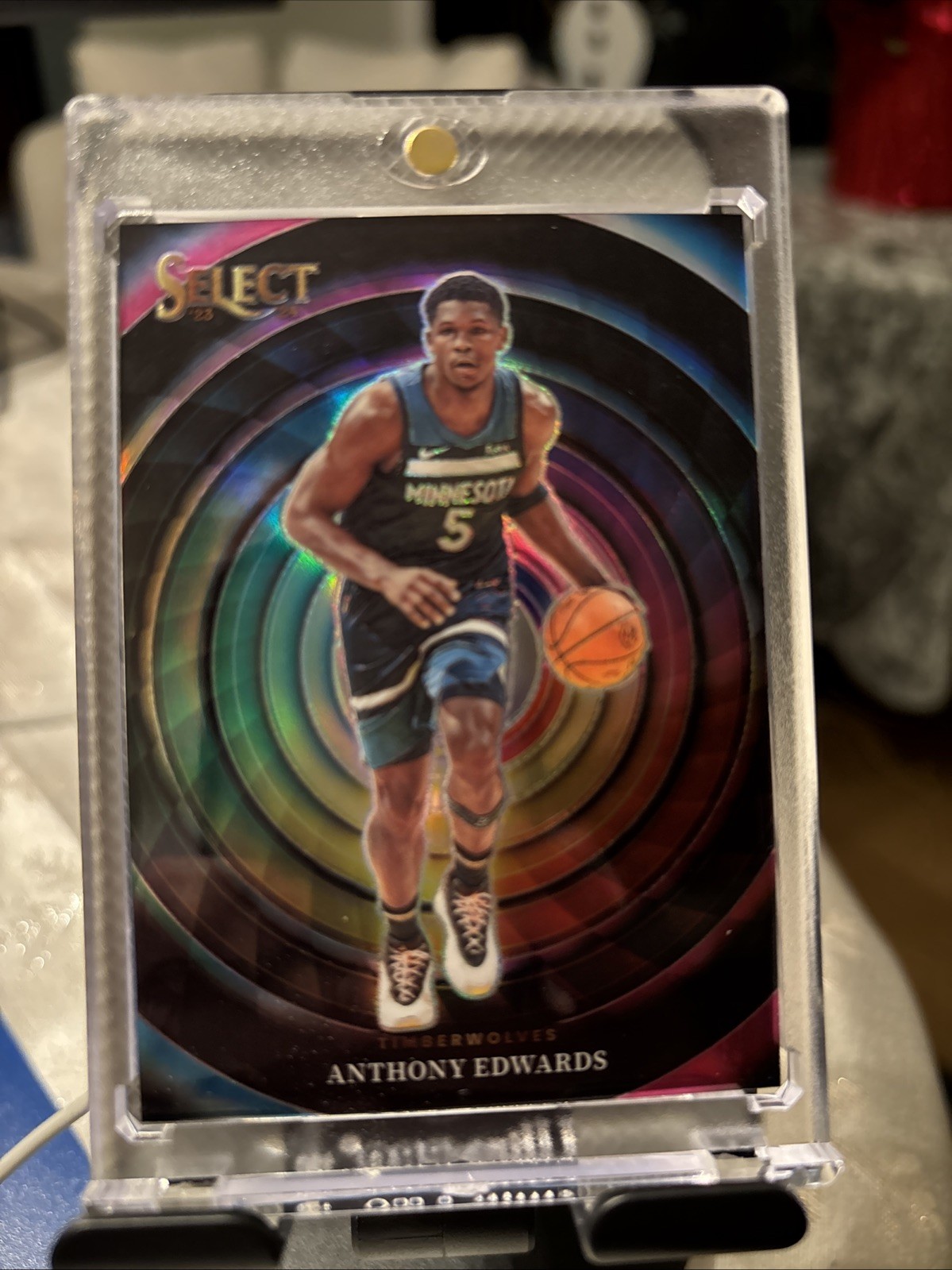 2023-24 Panini Select - Color Wheel Anthony Edwards #4 CASE HIT SSP