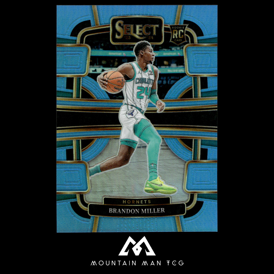 2023-24 Panini Select #80 Brandon Miller Light Blue Prizms #/299