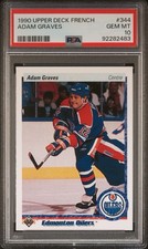 Adam Graves 1990 Upper Deck French #344 Rookie Card PSA 10 Oilers Legend