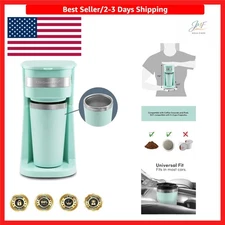 Ounce Stainless Steel Coffee Brewer - One-Touch Operation for Busy Lifestyles