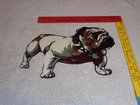 VINTAGE MACK TRUCKS W/ DIE-CUT BULLDOG 11" METAL DOG TRUCK GASOLINE OIL SIGN GAS