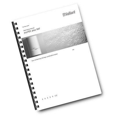 VAILLANT - ECOTEC PLUS 937 VUI - OPERATING INSTRUCTIONS MANUAL