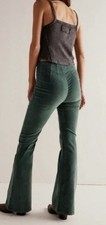 We The Free Emerald Velvet Flare Pants size 25