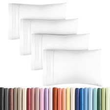 Queen Pillow Cases Set of 4 - Ultra Soft Hotel Quality Pillowcase Covers - Co...