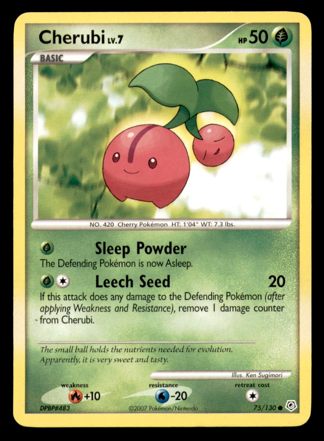 Cherubi 75/130 Common Diamond & Pearl Pokemon Lightly Played