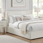Dusk Ascot Off White Boucle King Size Ottoman Storage Bed EX DISPLAY