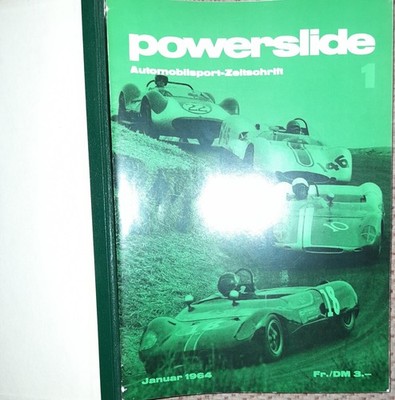POWERSLIDE 1964 KOMPL. JAHRG + SAMMELORDNER 12 HEFTE Jim Clark John Surtees