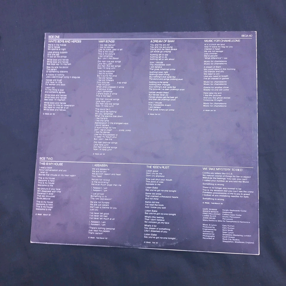 GARY NUMAN - I ASSASSIN - VINYL LP BEGA 40 A2 B2 UK  - Imagem 3 de 4