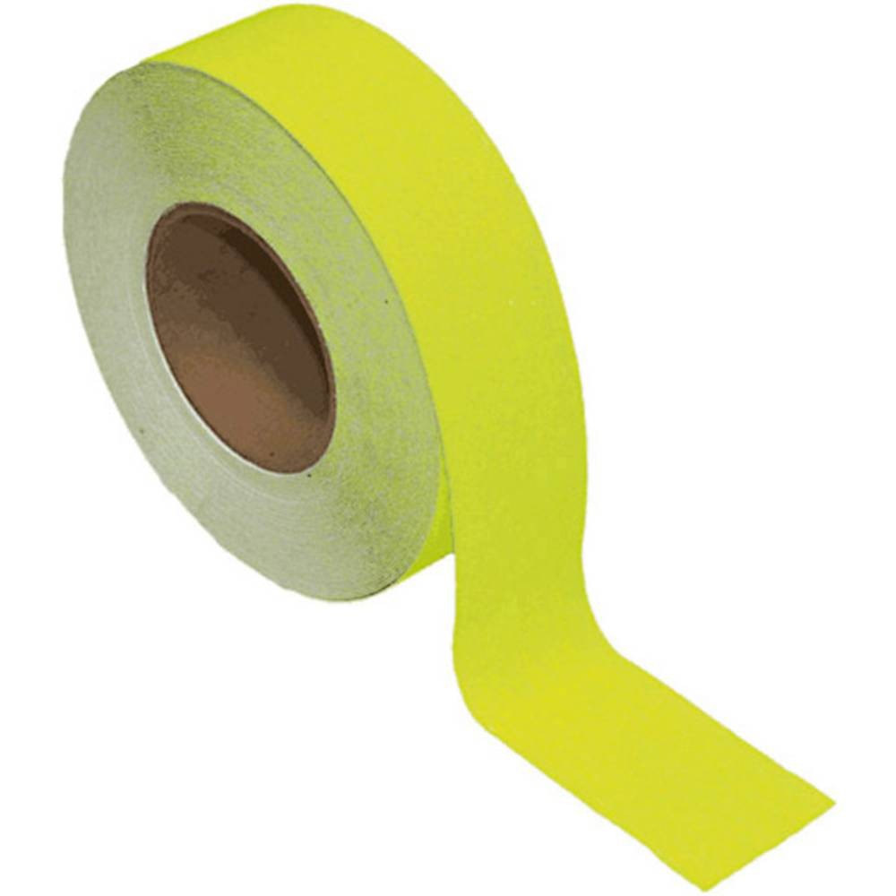 B-SAFETY AR201050 bande antidérapante universelle jaune fluo pour éviter les chutes d'escalier
