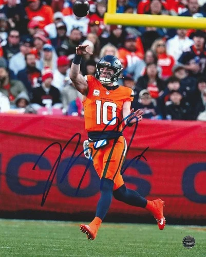 Bo Nix Autographed Signed (Denver Broncos) 8x10 Photo/COA/Matching Hologram