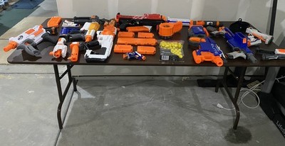 Huge Toy Nerf Gun & Accessories Collection