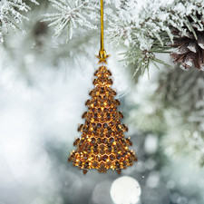 Personalized Honey Bee Christmas Holiday Ornament, Bee Xmas Unique Ornament