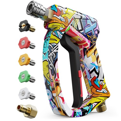 #ad Short Pressure Washer Gun High Gun 4000 PSI Graffiti $72.98