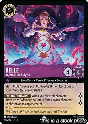 Belle - Accomplished Mystic [9 - 40/204]Lorcana TCGNM