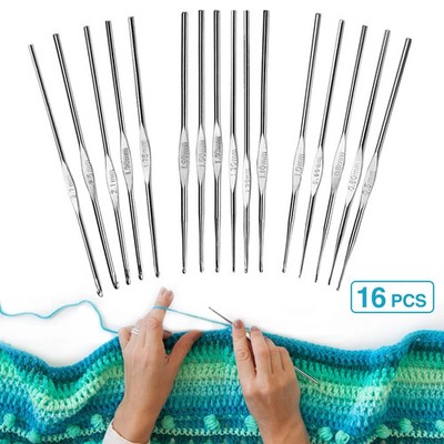 Häkelnadeln Set 16 Stück Stricknadeln Häkelnzwirn Zubehör