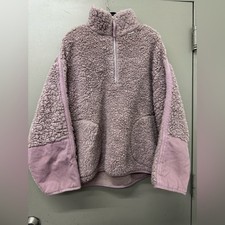 Acne Studios Fedda Faux Shearling Teddy Pullo...
