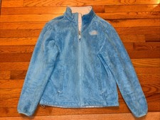 The North Face Women s Size M Blue Full Zip Fleece Jacket Soft Warm Cozy