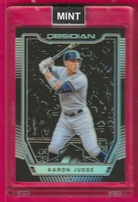 2019 Obsidian Mint Baseball Aaron Judge Prizm Holo Card #14 New York Yankees