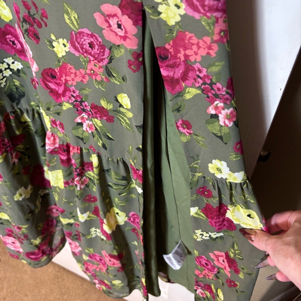 Bar III Women's Printed Bustier Side-Slit Maxi Dress