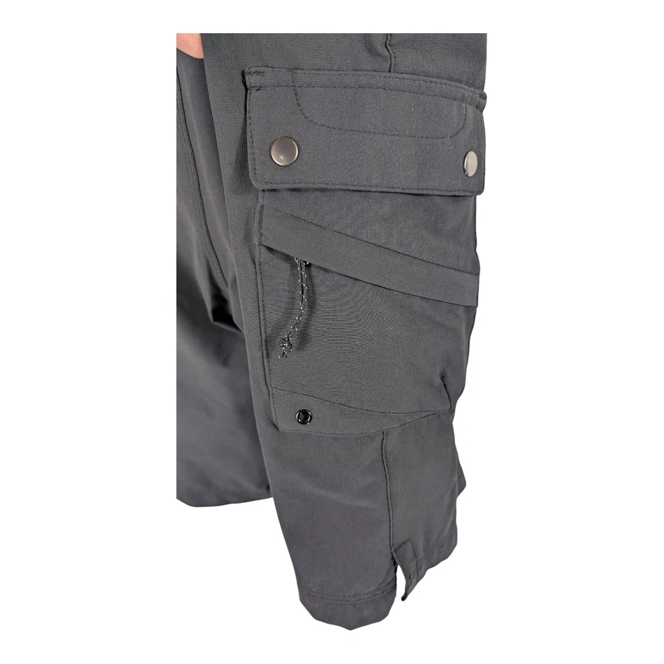 Pantalones Cortos de Ciclismo Novara Cargo Para Hombres Medianos Negros MTB Acolchados Nylon Carcasa Foto 4 de 4