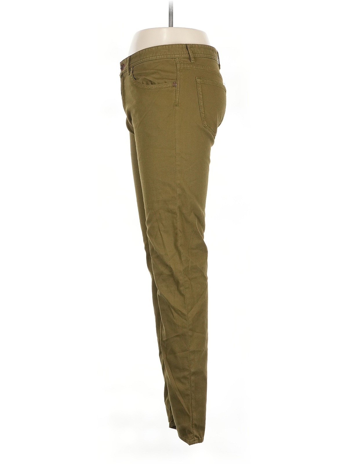 Massimo Dutti Women Green Khakis 31W thumbnail 4
