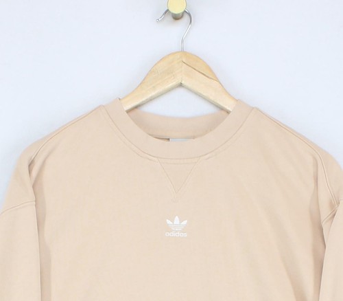Adidas Oversized Sweatshirt Womens Size 8 Peach Orange Relaxed Fit - Picture 5 of 14