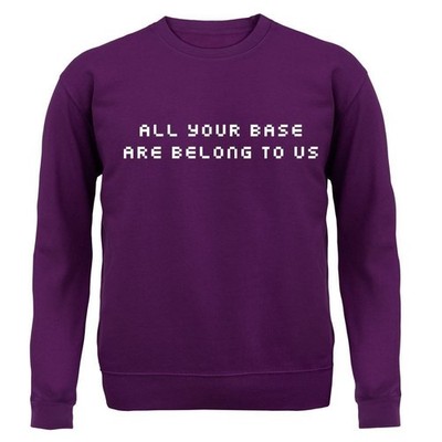 All Your Base Are Belong To Us - Kids Hoodie / Sweater - Retro Game Funny