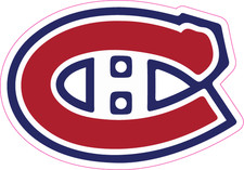 Montreal Hockey Logo Sticker – Classic CH Logo Style - multi size - [018]