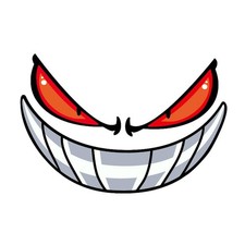 DEVIL EYES Reflective Car Sticker Decal Car Exterior Decorative Film Sticker