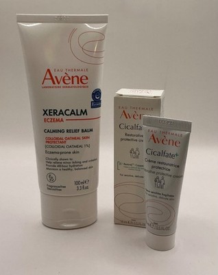 Avene Xeracalm Calming Relief Balm 3.3 oz w/Mini Cicalfate+ Sealed EXP 10/26