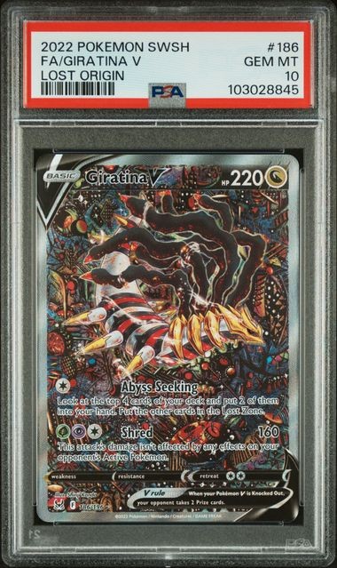 Pokemon Giratina V Lost Origin Full Alt Art #186 PSA 10 Gem Mint
