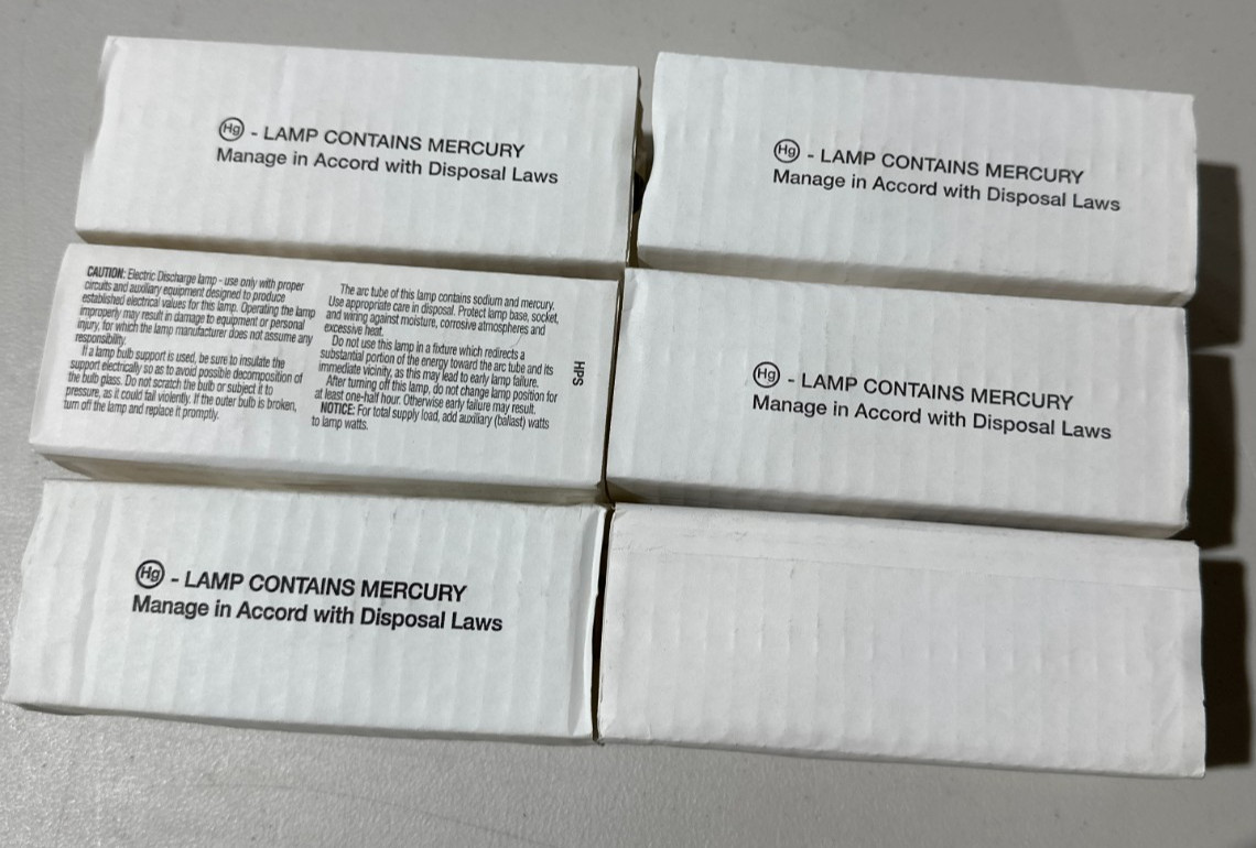New LU70/S62 70W High Pressure Sodium Bulb HPS Clear - Long Life - USA Made