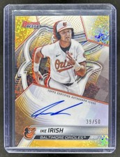 2025 Bowman's Best Ike Irish Auto Gold Mini Diamond Refractor #/50 Orioles