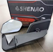 Kawasaki Z900 / Z1000 / Z1100 All Models Wing Mirrors Sleek Aluminium White