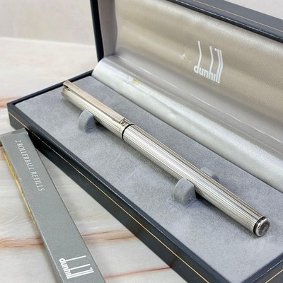 Sterling silver, writable Dunhill Gemline rollerball pen, made in West Germany,