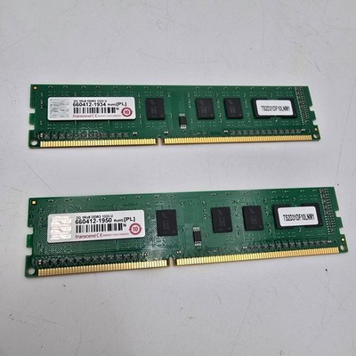 2x Transcend 2GB DDR3 1333MHz PC3 10600U RAM Memory Modules Kit | eBay
