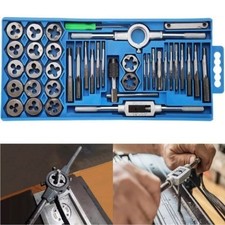 40pc Metric Tap and Die Set M3 to M12 Threading Tool Set for Cutting Threads New