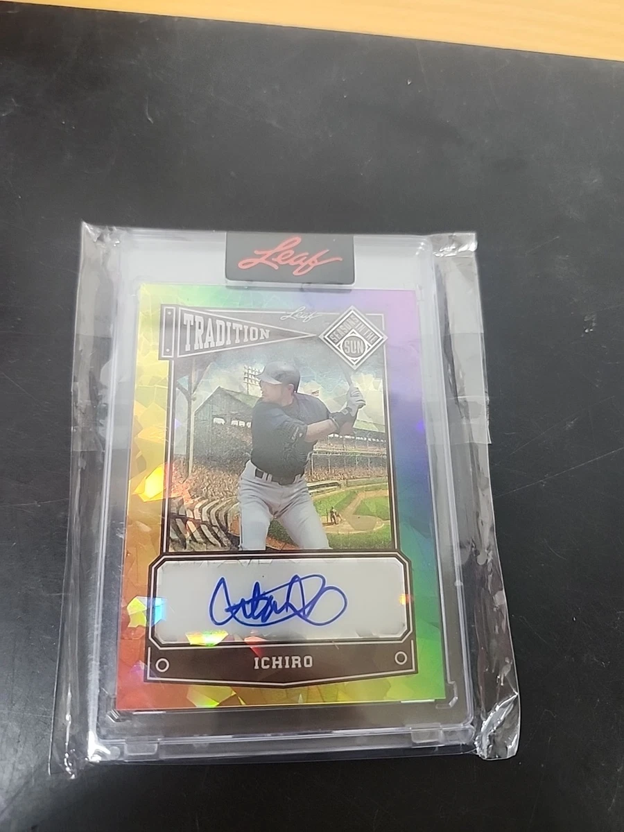 MLB☆イチロー 22 Leaf Vibrance 直筆サインカード Leaf Ichiro Suzuki Autographed Baseball Sports Trading Cards
