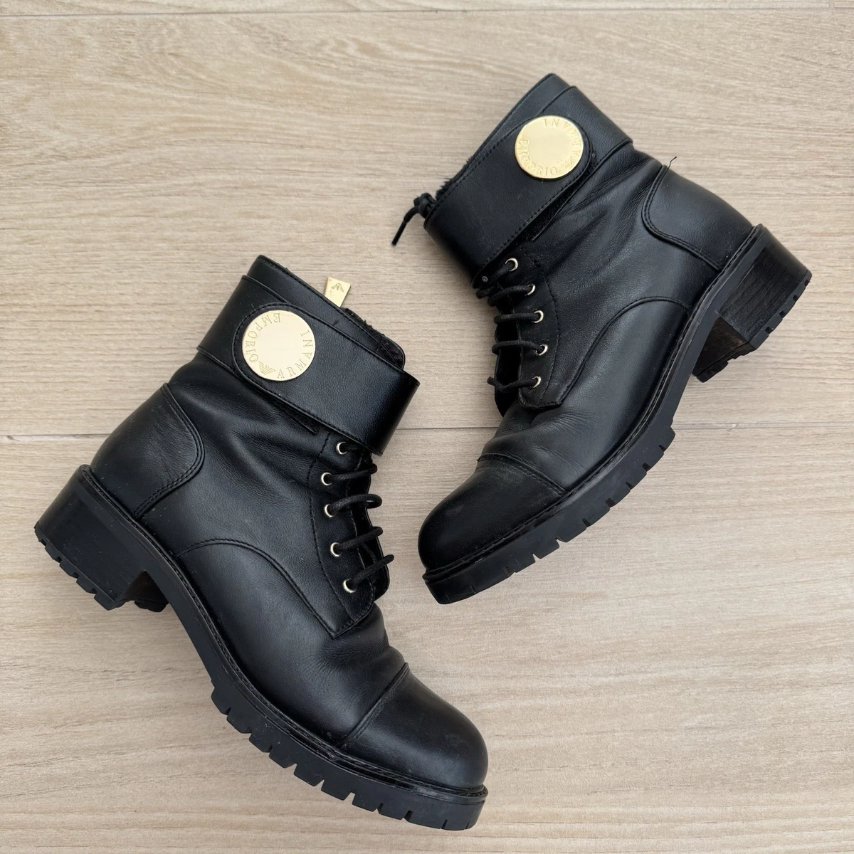 靴 00s EMPORIO ARMANI Leather Boots 00s EMPORIO ARMANI Leather Boots EMPORIO ARMANI | Leather Boots