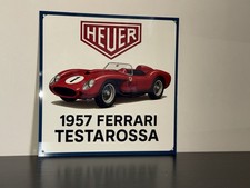 Hi Gloss!! Heuer Lemans Racing France Vintage Style Sign Testarossa