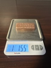 Hand Poured Copper Bar 1lb 1oz .999 Pure