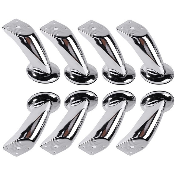 8 X MöBelbeine Metall 12Cm SchrankfüßE SofafüßE Tischbeine Sockelfuß MöBelfüßE-image