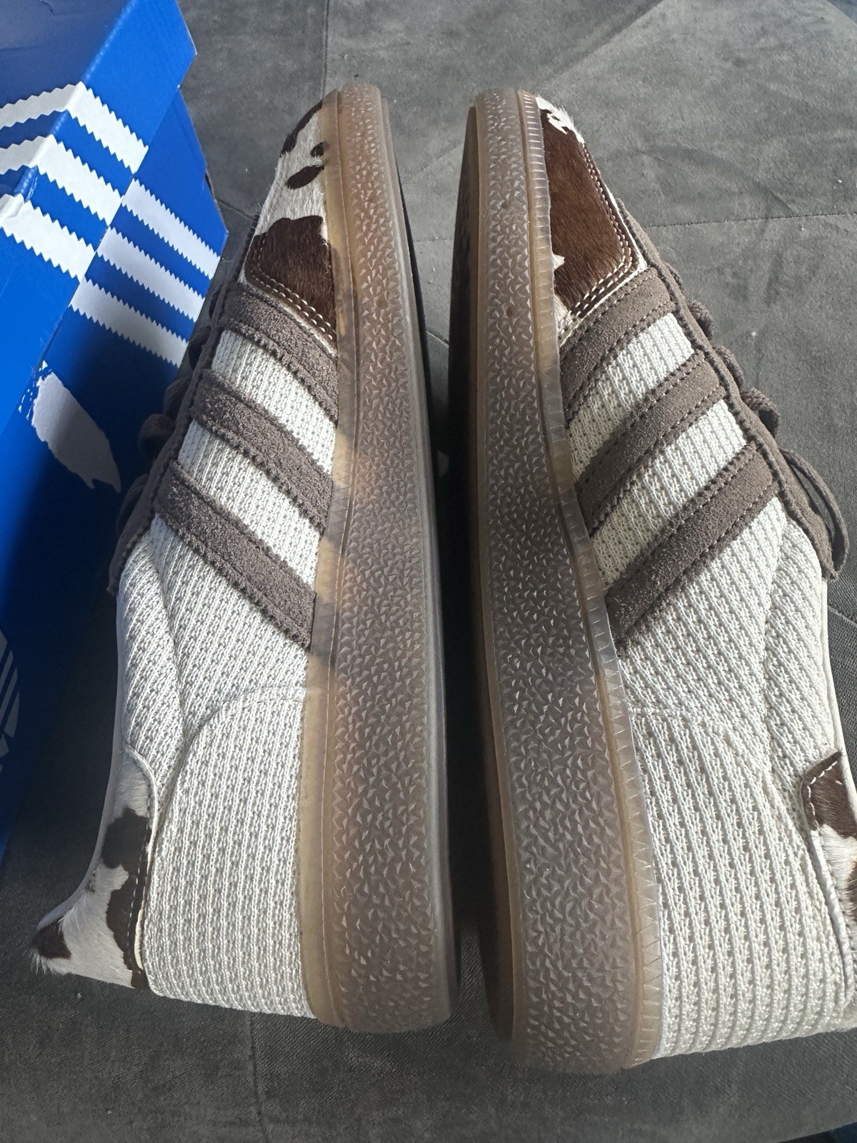 adidas Handball Spezial White Earth Strata Cow Print UK 6 BNWT rare KJ7045 image 8