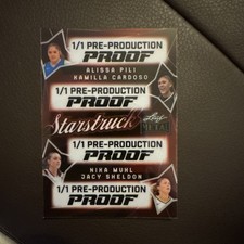 2024 Leaf Starstruck 1/1 NIKA MUHL Jacy Sheldon, Pili, Kamilla Cardoso Proof